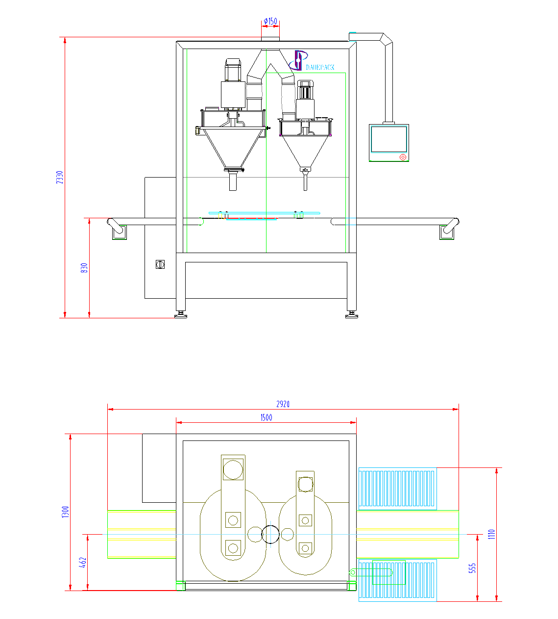 SPCF-W24-D140-尺寸图