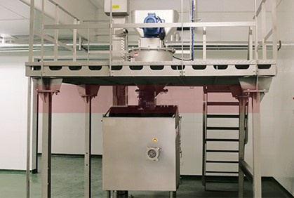 Milk powder blending and batching system09