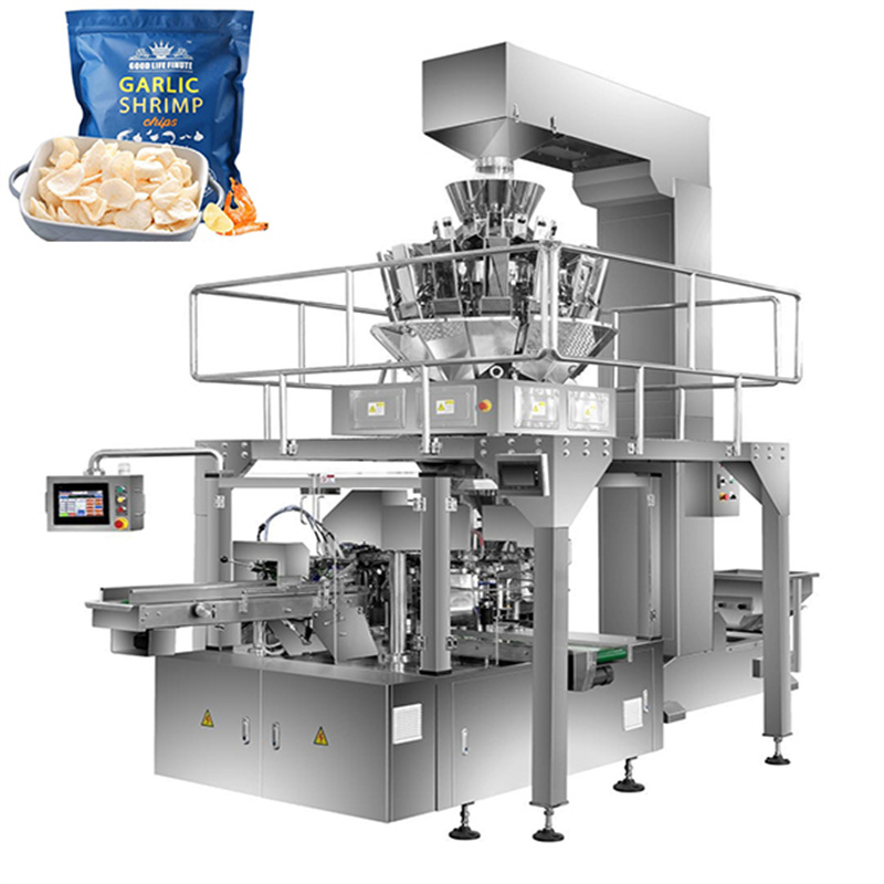 Pre-made bag potato chips packaging machine02